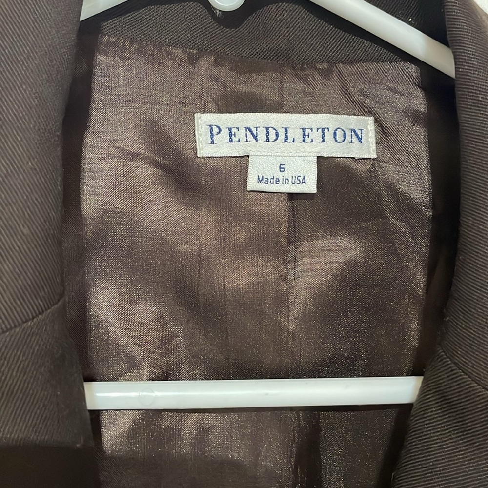 Pendleton brown blazer - Picture 2 of 7